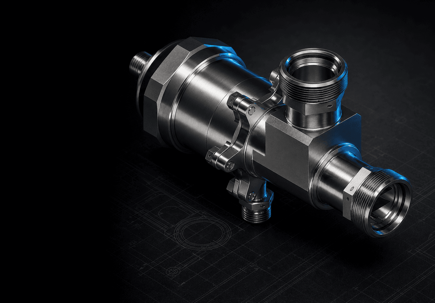 Studio visualization derived from AstraValve's Main Fuel Valve CAD model